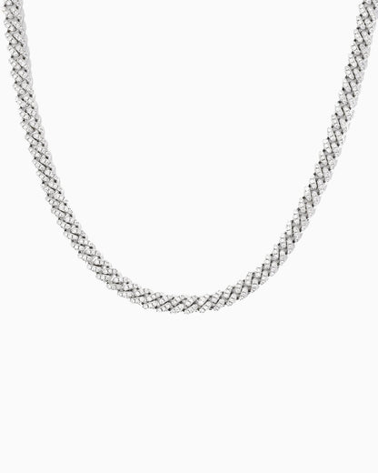 CUBAN CHAIN IN MOISSANITE - 8MM