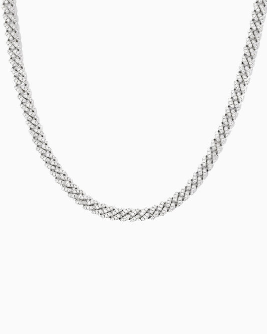 CUBAN CHAIN IN MOISSANITE - 8MM