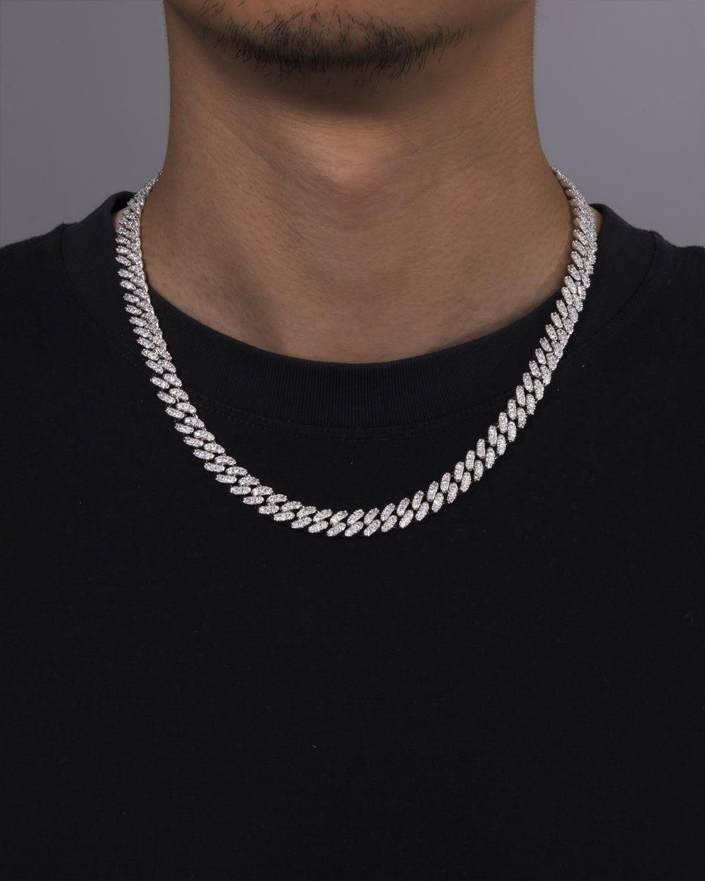 CUBAN CHAIN IN MOISSANITE - 8MM