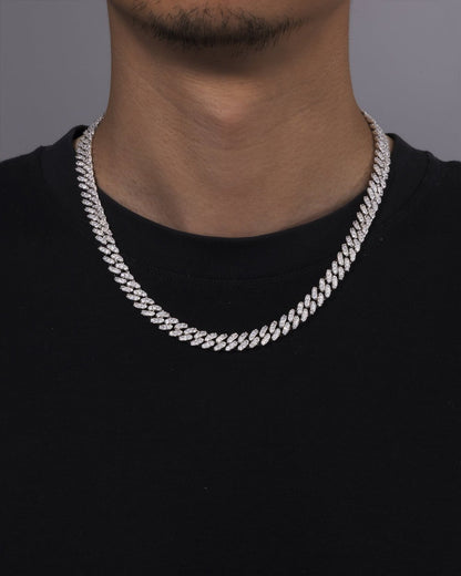 CUBAN CHAIN IN MOISSANITE - 8MM