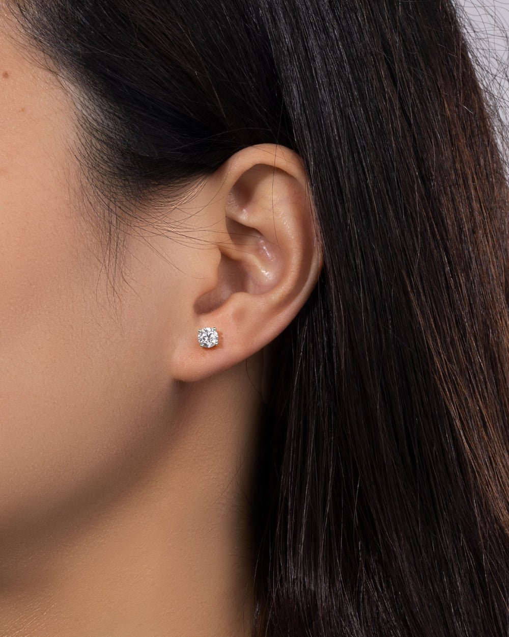 MOISSANITE DIAMOND EARRINGS - 5MM