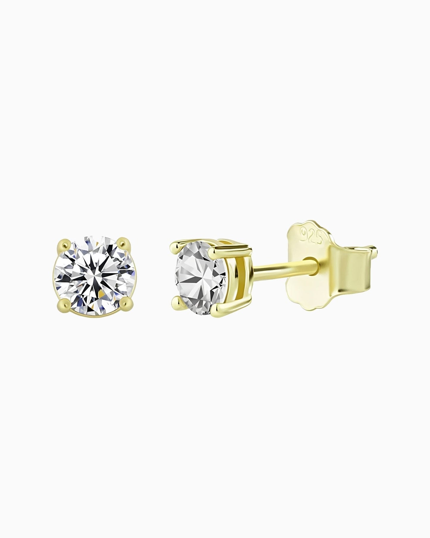 MOISSANITE DIAMOND EARRINGS - 5MM