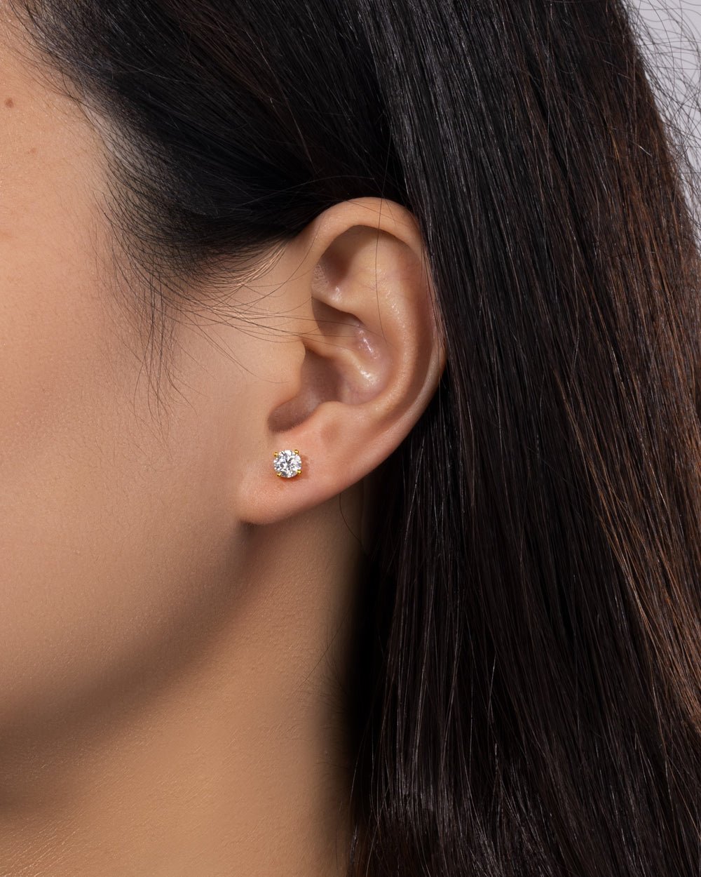 MOISSANITE DIAMOND EARRINGS - 5MM