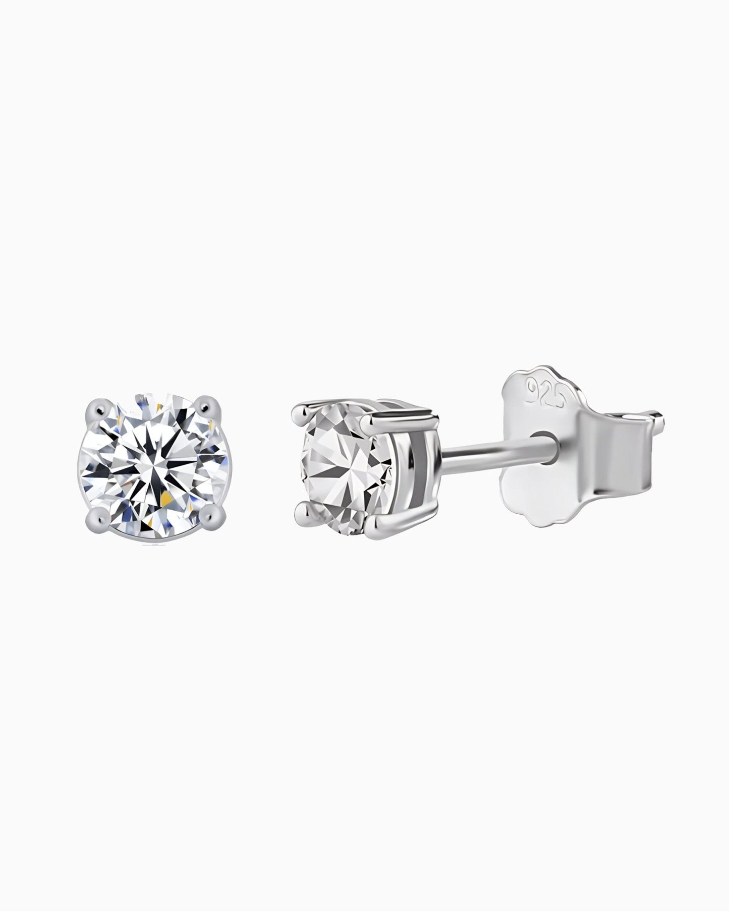 MOISSANITE DIAMOND EARRINGS - 5MM
