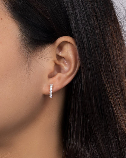 ETERNITY EARRINGS IN MOISSANITE.