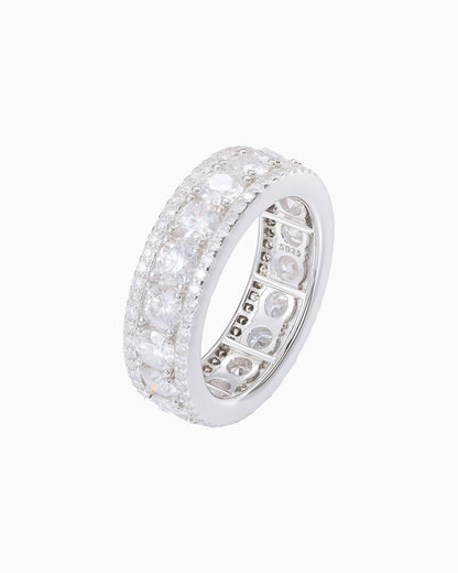FROSTED MOISSANITE RING.