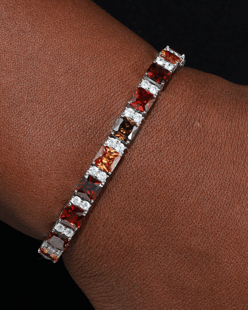 MOISSANITE INFERNO TENNIS BRACELET.