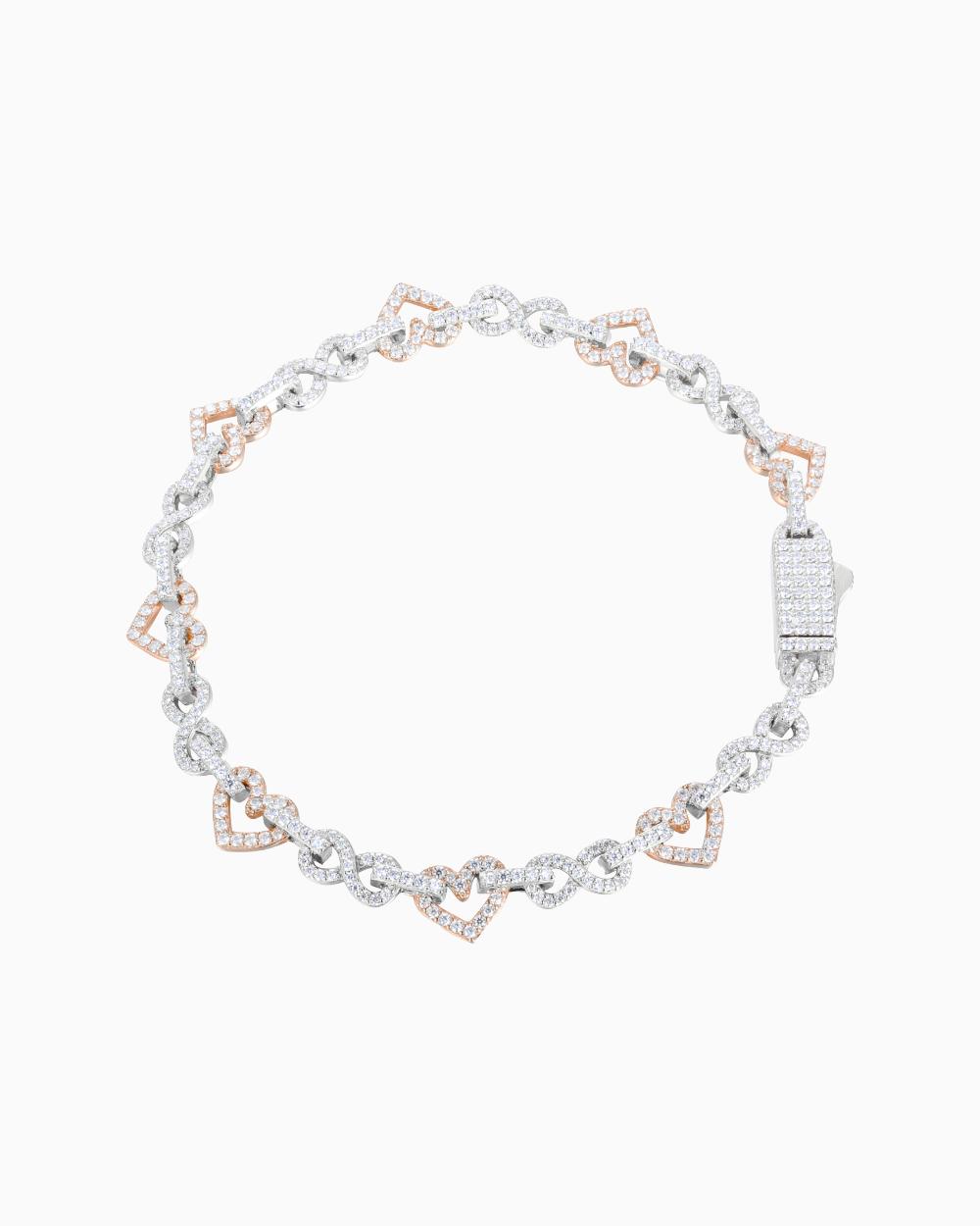 INFINITE HEARTS MOISSANITE BRACELET.