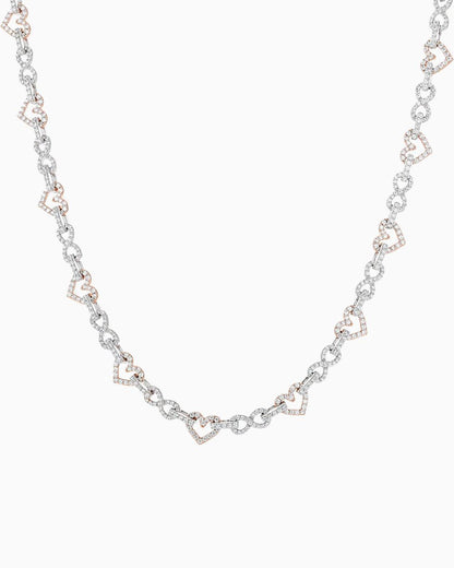 INFINITE HEARTS CHAIN IN MOISSANITE
