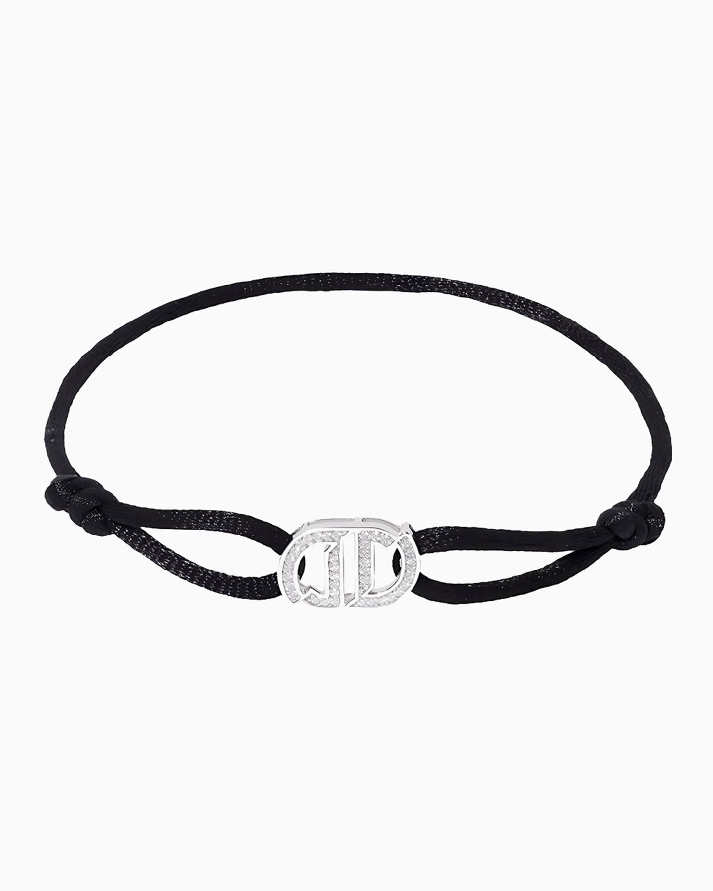 INFINITY CORD BRACELET IN MOISSANITE.