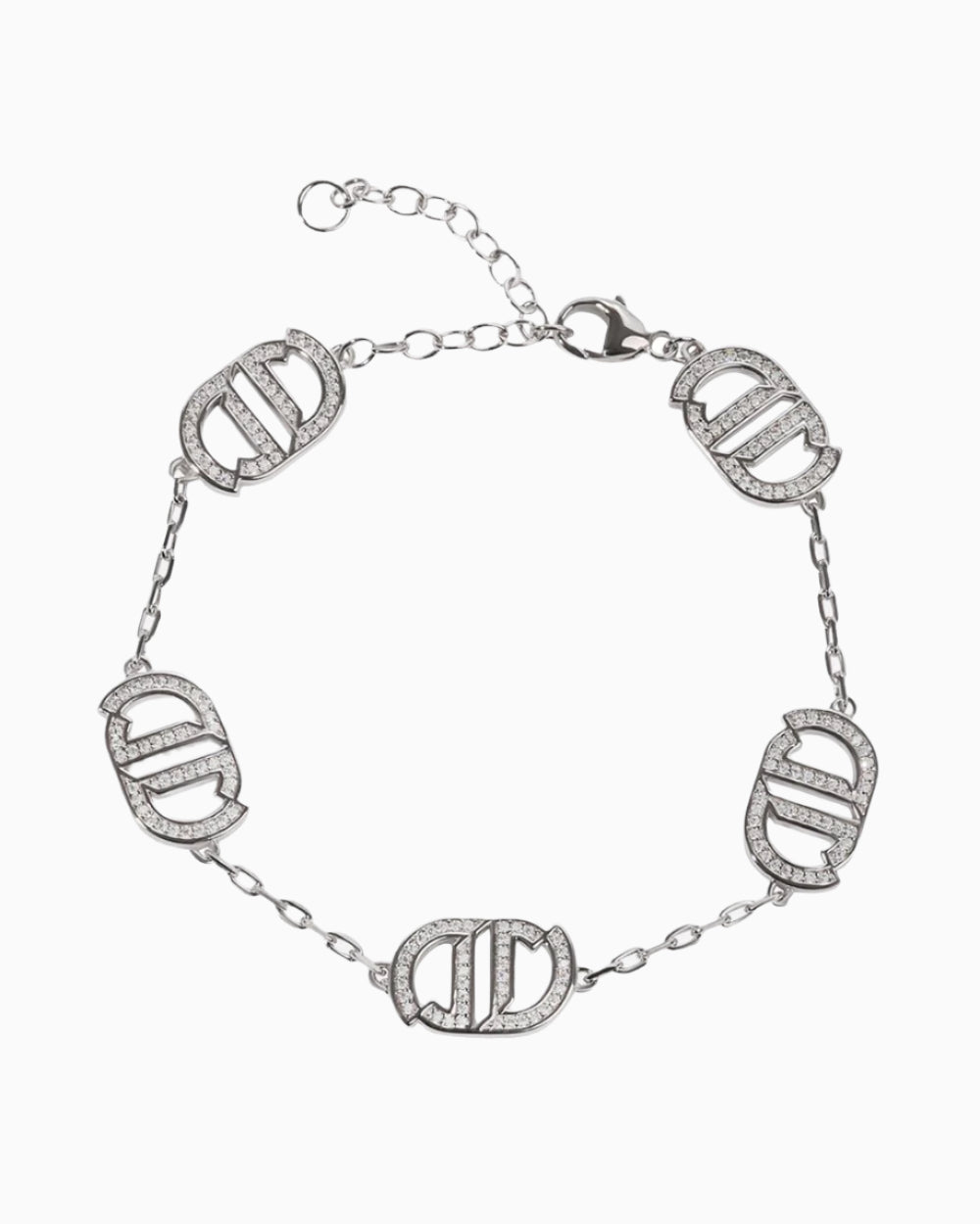 MONOGRAM BRACELET IN MOISSANITE.