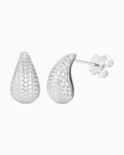 MOISSANITE DROP SHAPED EARRINGS.