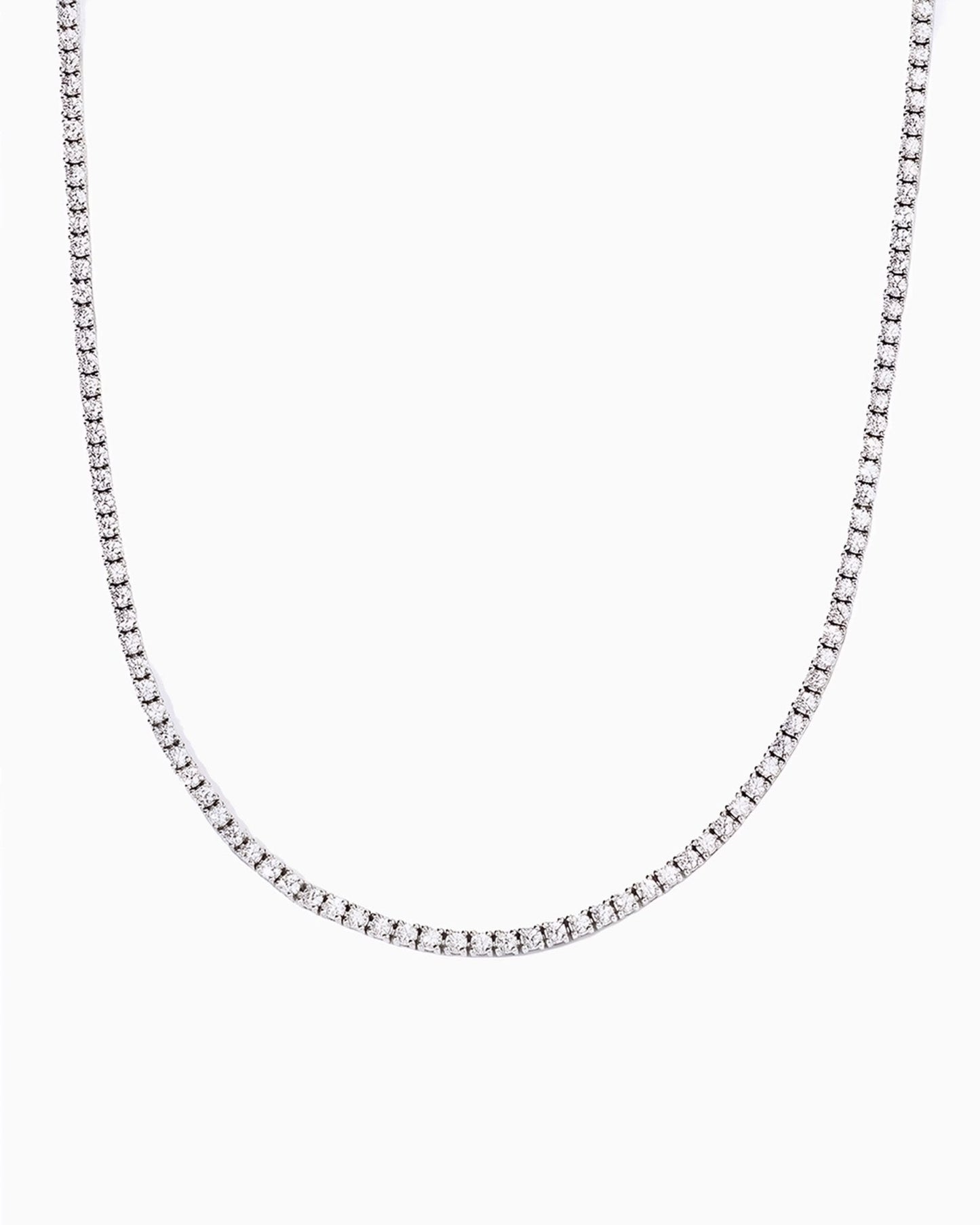 MOISSANITE TENNIS CHAIN. - 2MM
