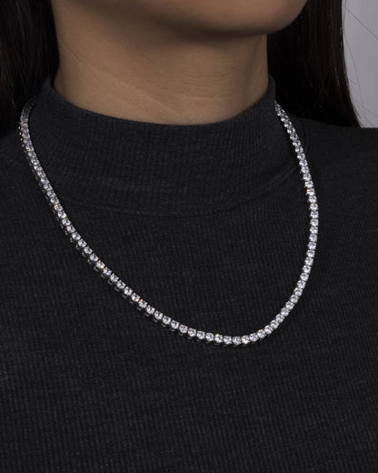 MOISSANITE TENNIS CHAIN - 4MM