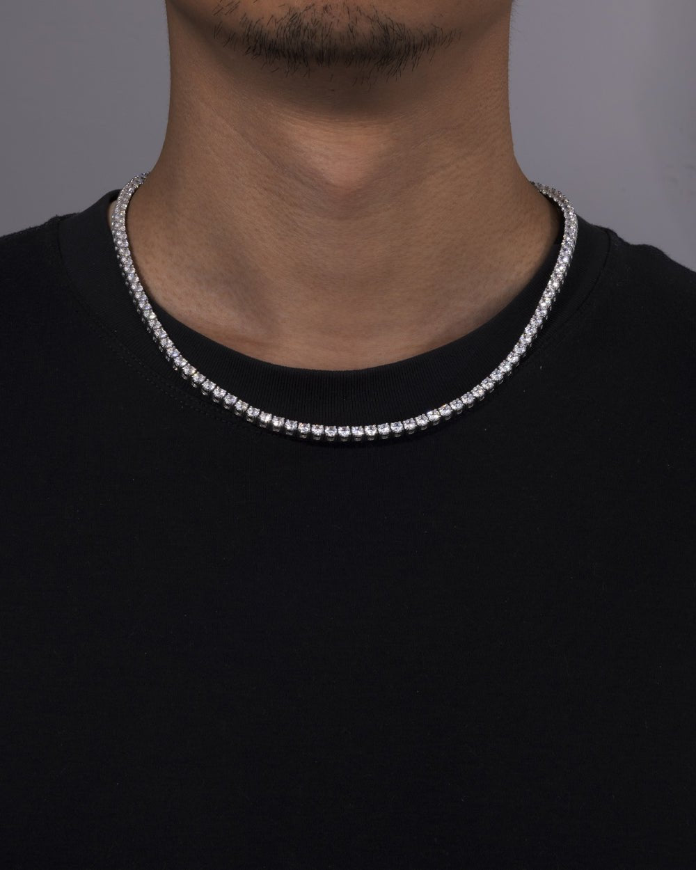 MOISSANITE TENNIS CHAIN - 4MM