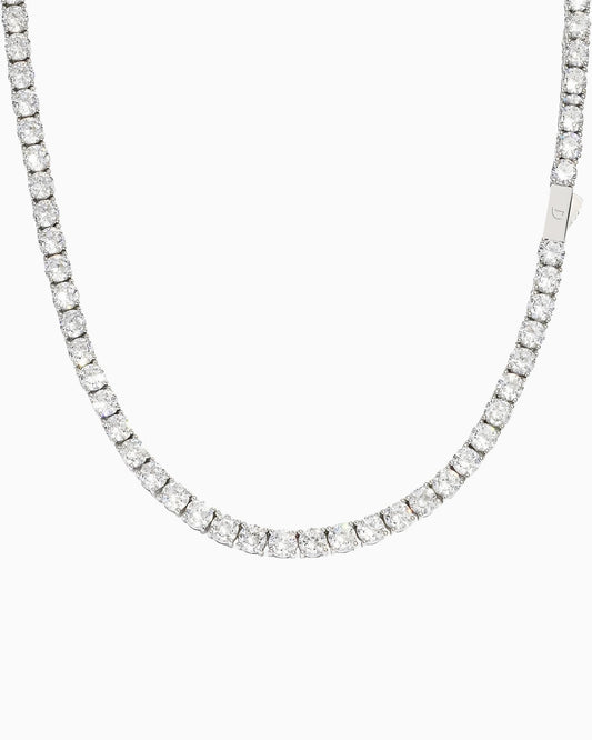 MOISSANITE TENNIS CHAIN. - 5MM