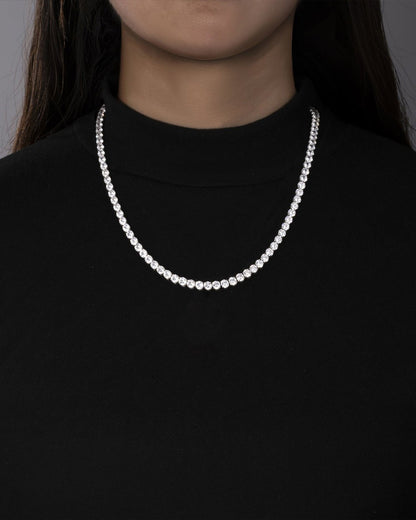 MOISSANITE TENNIS CHAIN. - 5MM