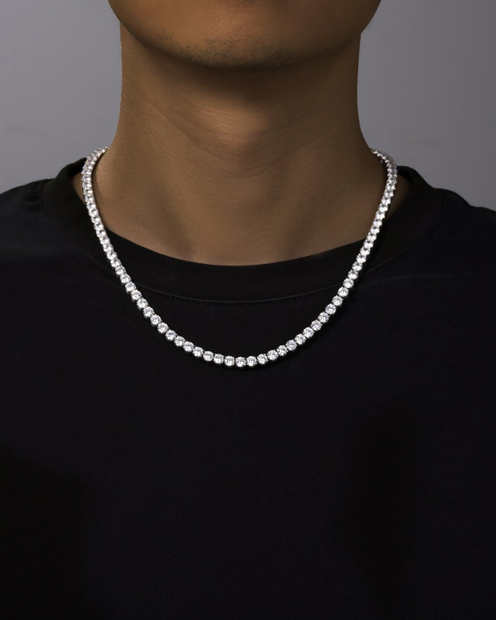 MOISSANITE TENNIS CHAIN. - 5MM