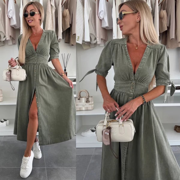 Ivanka™ | Radiant Denim Dress
