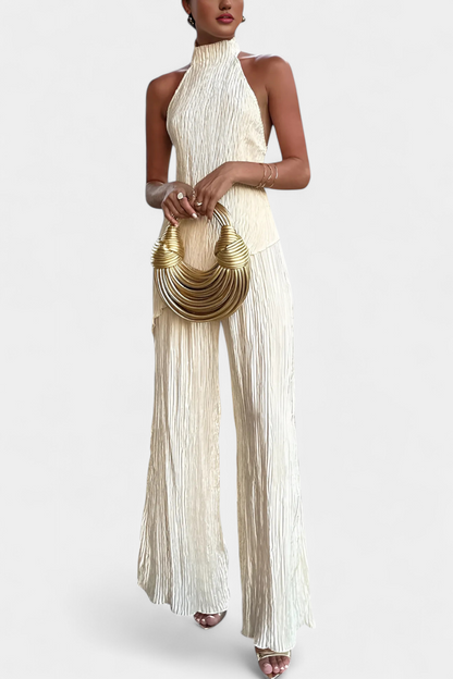Isa Luna™ | Asymmetrical Pleated Set