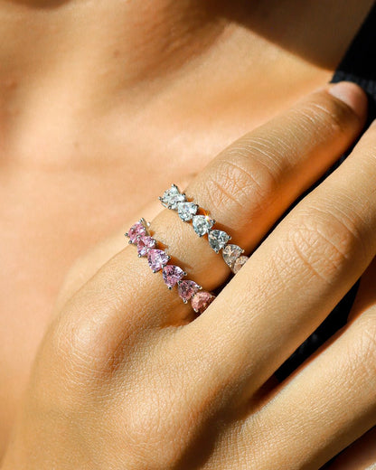 PINK HEART-SHAPED BANDS.