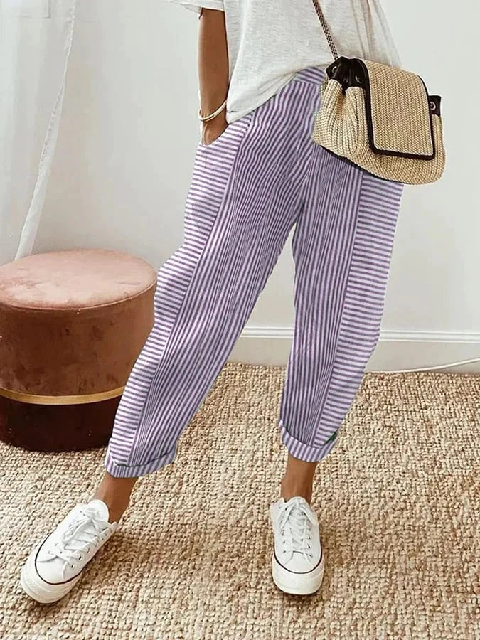 Lara – Striped Trousers