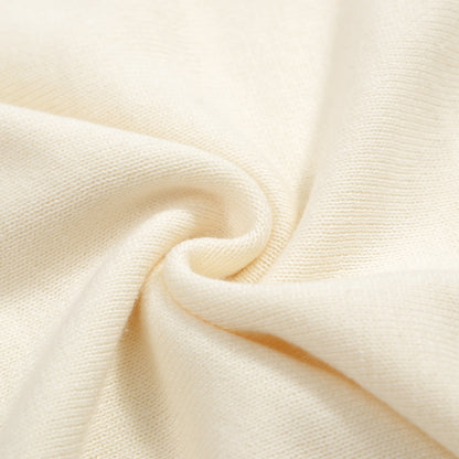 1970s Vintage Knit Polo for Men – Retro Cream with Red, Black & Blue Arrow Graphic