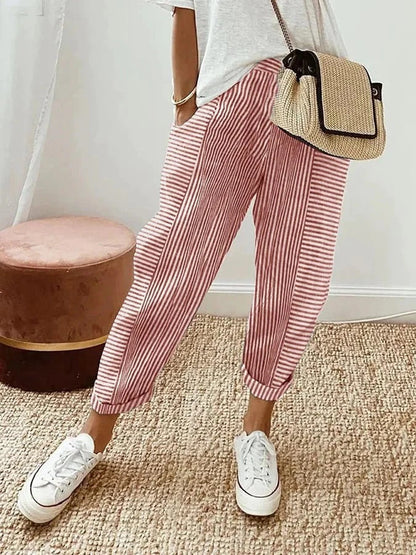 Lara – Striped Trousers