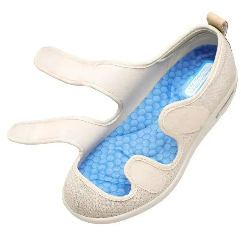 Unisex Beige Breathable Summer Sandals with Comfort Velcro