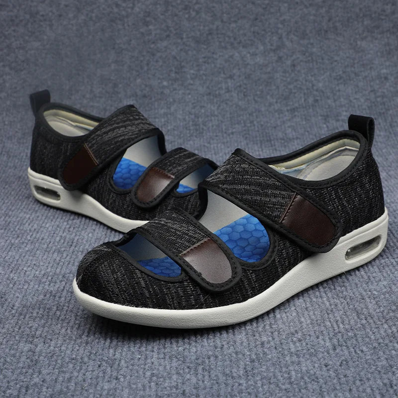 Unisex Beige Breathable Summer Sandals with Comfort Velcro