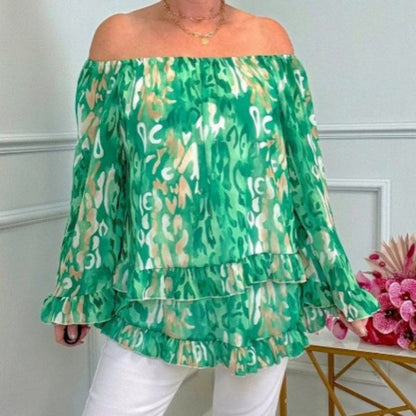 Lucinda | Off-the-Shoulder Draped Blouse