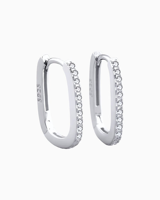 STACKED SQUARE HOOPS.