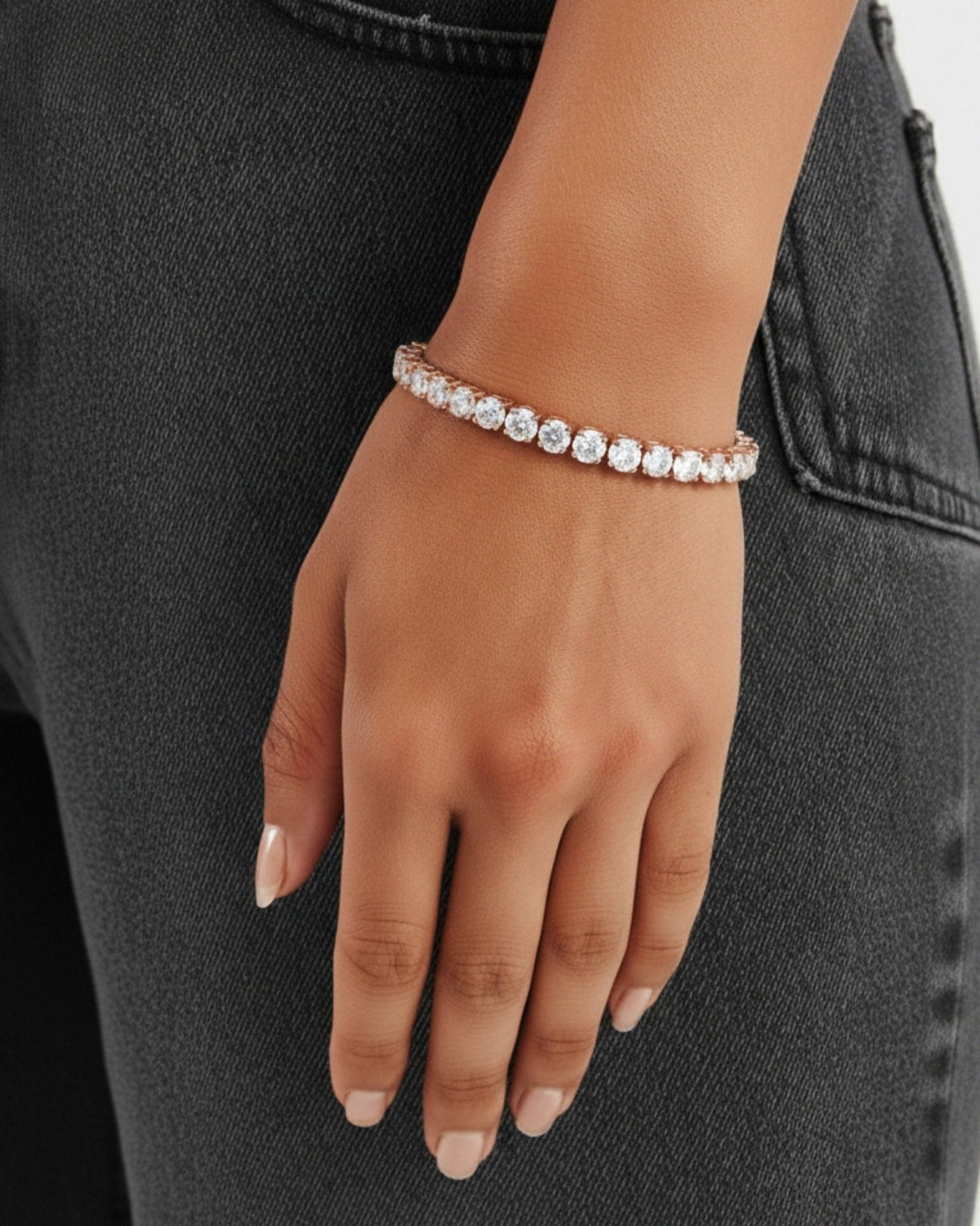 TENNISBOY BRACELET - 5MM OR ROSE