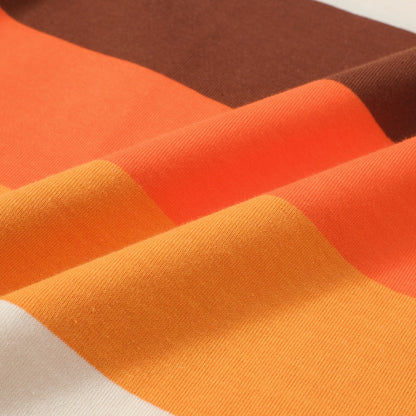 Men's Retro Sunset Striped T-Shirt – 1970s Vintage Style