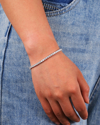 WHITE ICE BRACELET - 3MM