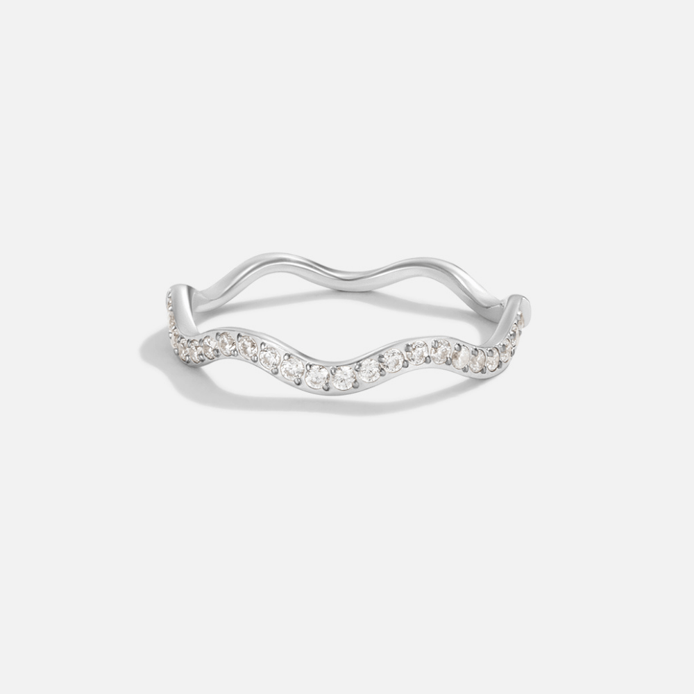 Zenya Ring in Crystal and Silver
